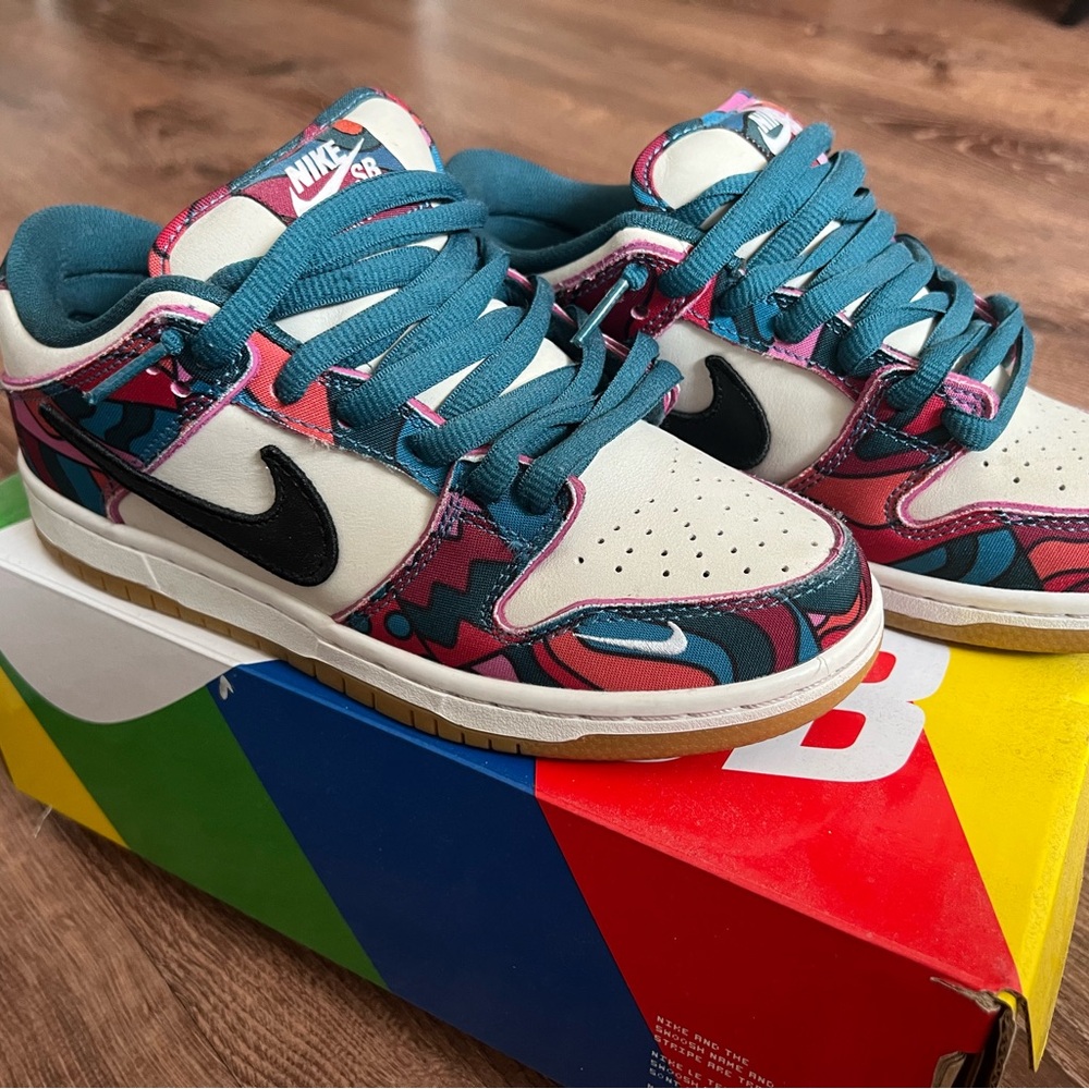 Parra X Nike Sb Dunk Low Abstract Art shoes
